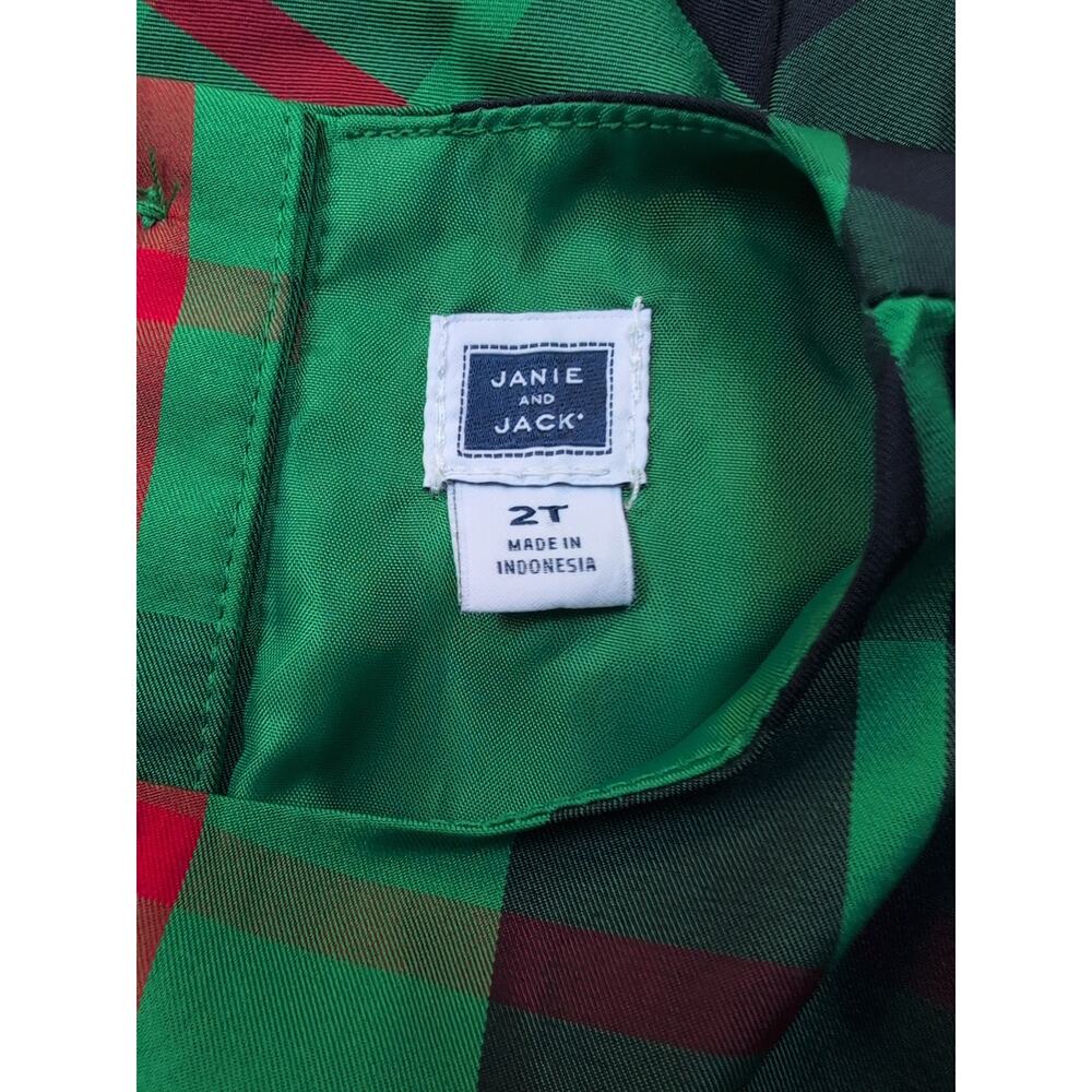 2T Janie and Jack Plaid Holiday Dress - Picture 6 of 7
